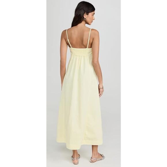 FREE PEOPLE WOMENS SIZE LARGE JUST JILL MAXI DRESS YELLOW BOHO NEW - Picture 2 of 13
